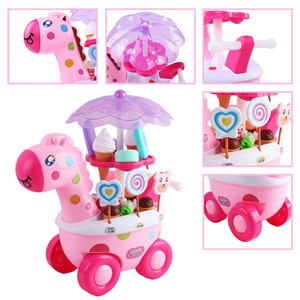 اسباب بازی نوزادی ماشین برقی آب نبات بستنی فروشی مدل زرافه Candy Ice Cream Car _اسباب بازی نوزادی